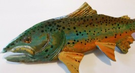 &quot; Young Brown Trout&quot;,Single Side Carving, 13 Inch ,*For Sale, 2021*Left Face - £31.64 GBP