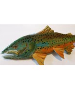 &quot; Young Brown Trout&quot;,Single Side Carving, 13 Inch ,*For Sale, 2021*Left ... - £31.72 GBP