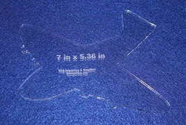 Airplane 7" x 5.36" - 1/4" Thick - Clear Acrylic - Long Arm (1/4" foot) Hand Sew - $25.10