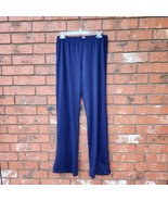 Navy Blue Polyester Athletic Basketball Pants Size Large Tall EUC - $360.04 MXN