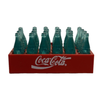 Coca Cola Miniature Plastic Bottles With Red Crate 1993 - £29.20 GBP