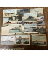 antique steamship &amp; related postcard lot early 1900’s - €128,10 EUR