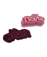 Ken Barbie Logo Fondant Cookie Cutter Embosser Stamp 2-Pc. Set - $12.34 CAD