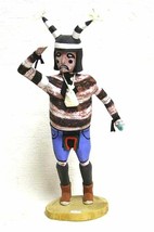 Vintage 70s Hopi 16.5&quot; Koshare Clown Kachina Doll, Katsina Carved by Hon... - £712.22 GBP