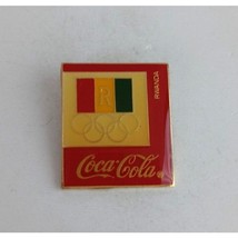 Vintage Coca-Cola Rwanda Olympic Lapel Hat Pin - $12.38