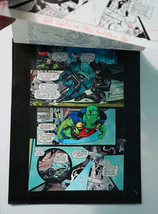 Original 1998 JLA Batman color guide art page, DC Comics Martian Manhunt... - £69.32 GBP