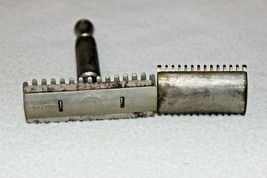 2 Vintage Double Edge Razors Durham Duplex w/blade &amp; Gillette Razor Head - £11.98 GBP