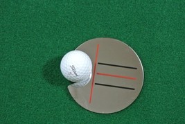 GOLF TARGET MIRROR. 2 PACK PUTTING MIRROR / TARGET, PRACTICE TRAINING AID - $56.27 CAD