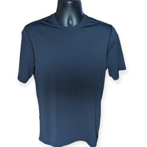 REI Co-Op Shirt Mens Medium Navy Blue Short Sleeve Tee Athletic Baselayer Hiking - £10.99 GBP