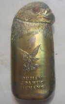 Vintage Eagle shaped Lighter Red stone Eyes marked qujian Gdahuo Jichang - €24,21 EUR