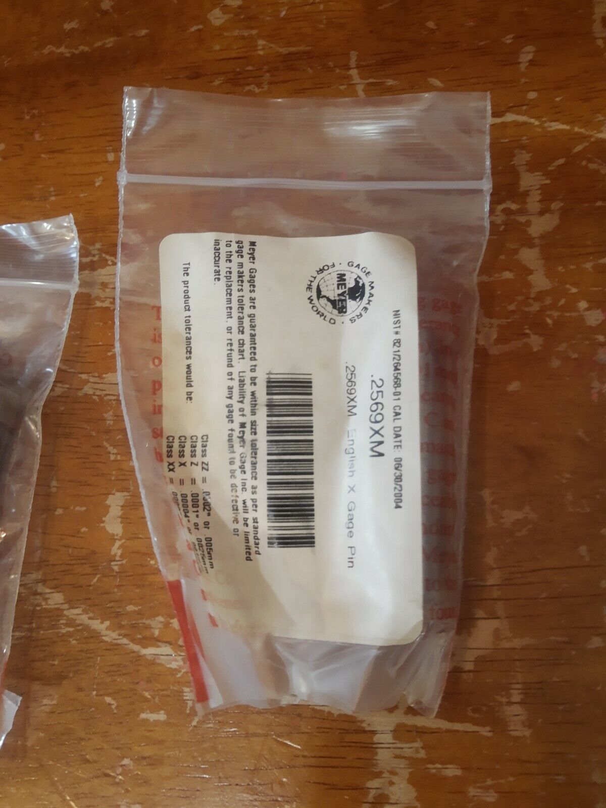 NEW Meyer Plug Pin Gage English .2569 2569XM / # 821/264568-01 - $22.79