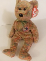 Ty Beanie Babies Speckles the Bear E-Beanie 9&quot; Tall Retired Mint With Al... - £15.79 GBP