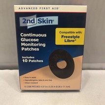 2nd Skin Glucose Monitoring Patches 4.37 in x 3.25 in 10 Patches - £5.48 GBP