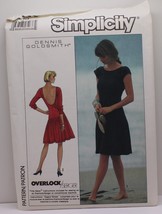 Simplicity 8588 Sewing Pattern Women&#39;s Sz 10 Dennis Goldsmith Overlock Serger - $18.99