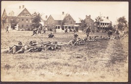 WWI Soldiers on Firing Line RPPC Co. E, 5th Regt. Real Photo Postcard #139A - $19.75