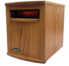 SunHeat USA Infrared Heater Hand crafted Amish Made Oak 1500 Watt 5 Yr Warranty - £472.28 GBP
