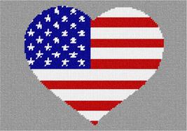 Pepita Needlepoint Canvas: Heart America, 10&quot; x 7&quot; - £40.09 GBP+