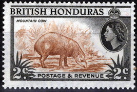 ZAYIX -British Honduras 145 MNH perf. 14 Mountain Cow 041123-S126M - £2.00 GBP