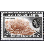ZAYIX -British Honduras 145 MNH perf. 14 Mountain Cow 041123-S126M - £1.98 GBP