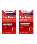 Walgreens Relieves Redness Eye Drops 0.5 Fl Oz Original Formula Pack of ... - £11.96 GBP