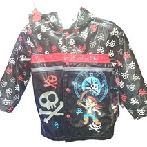 Disney Lined Rain Coat Hoodie Jake and The Neverland Pirates Youth Size 4T - £6.95 GBP