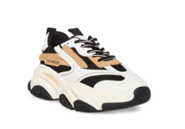 Steve Madden Possession Sneaker White/Tan NEW Women&#39;s Sneakers &amp; Athletic Shoes - £139.86 GBP