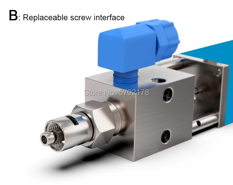 BY-21A Pneumatic UV Glue Dispenser Valve Precision Thimble Dispensing Valve - $161.93