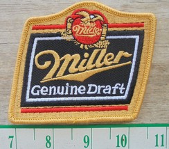 Miller Genuine Draft~Bar~Brewiana~Embroidered Patch~4&quot; x 3 &quot;Sew On - £5.22 GBP