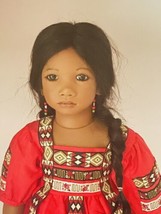 Annette Himstedt Doll Panchita 26&quot; Native American Children Together Collection - £71.18 GBP