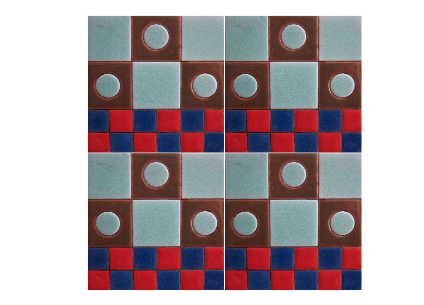 Ceramic High Relief Malibu Tiles Handcrafted  - Domino -  (you select th... - $189.00
