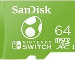 SanDisk 64GB microSDXC Card Licensed for Nintendo Switch, Yoshi Edition ... - £25.52 GBP