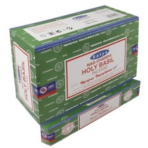Satya Nag Champa Holy Basil Incense Sticks Agarbatti 180 Grams Box | 12 Packs - $26.91