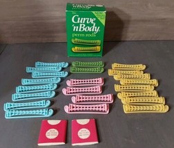 VTG 1985 Gillette Toni Curve N Body New Open Box Plastic Perm Rods Mixed Color - £14.33 GBP