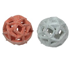 Scratch &amp; Dent Set of 2 Resin Starfish Orb Accessories Decorative Table ... - $29.69