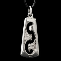 Maori Toki, New Zealand Craft, Sterling Silver Pendant, Original NZ Craft - $205.35