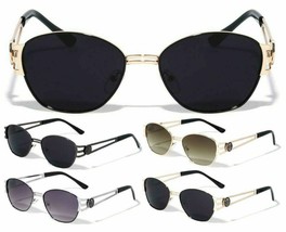 Square Lion Head Medallion Aviator Sunglasses Classic Retro Designer Fashion Vtg - £7.13 GBP