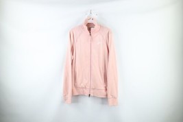 Vtg Y2K Nike Womens Large Distressed Travis Scott Mini Swoosh Velour Jacket Pink - £55.35 GBP