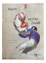 Notre Dame vs Navy November 1 1952 Official Game Program - £53.63 GBP