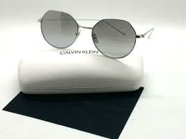 New Calvin Klein Sunglasses CK18111S 045 Silver 51-18-140MM /CASE - £35.23 GBP