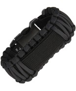 Survco Tactical WBBLKADJGS1 Replacement ParaCord Watch Band Black - $23.45