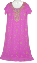 Vintage Kurta Kurti Boho Festival Embellished Ethnic India Dress Top Coverup M/L - £23.28 GBP