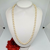 Vintage Signed MONET Faux Pearl Necklace Statement Choker  - £15.67 GBP