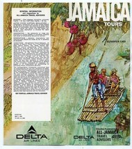 Jamaica Tours via Delta Air Lines Brochure Summer 1969 - $13.86