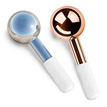 Facial Ice Globes Cold Hot Stainless Steel Facial Roller Skin Beauty Spa Cooling - £14.16 GBP+