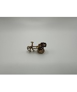 Gold over Sterling Silver Rickshaw Bracelet Charm 2cm NB1 - $33.66