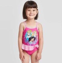 Disney Princesa Rosa 4T Traje de Baño Jazmín Blancanieves Cenicienta Nwt... - $8.96