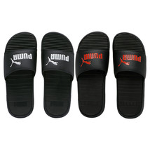 Nwt Puma Msrp $48.99 Cool Cat Sport Men&#39;s Black Red Slip On Slides Sandals 13 - £19.29 GBP