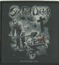 Six Feet Under Dead Meat 2008 - Woven Sew On Patch Official - No Longer Made - £6.63 GBP