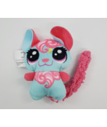 Hasbro Littlest Pet Shop 3&#39; Hungry Pets Mouse Blue Pink Stuffed Plush LP... - $13.56 CAD