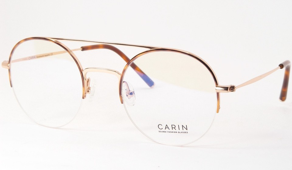 CARIN Lizzy C2 Gold /Demi UNIQUE RARE EYEGLASSES GLASSES FRAME 49-22-145mm - $173.91